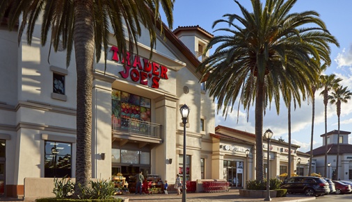 View of shopping center near Cherry Orchard Apartment Homes in Sunnyvale, CA.