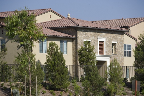 Exterior view of Orchard Hills Apartment Homes in Irvine, CA.