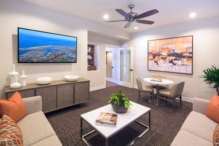 Interior view of business center at San Marco Villa Apartment Homes in Irvine, CA.