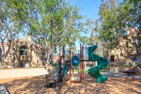Exterior view of playground at San Marino Villa Apartment Communities in Irvine, CA.