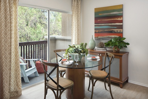 Interior view of San Paulo Apartment Homes in Irvine, CA.