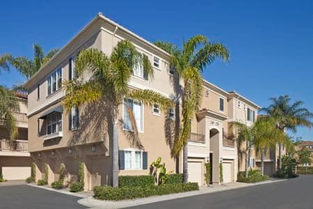Exterior view of Santa Clara Apartment Homes in Irvine, CA.