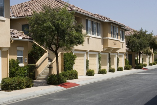 Exterior view of Solana Apartment Homes in Irvine, CA.