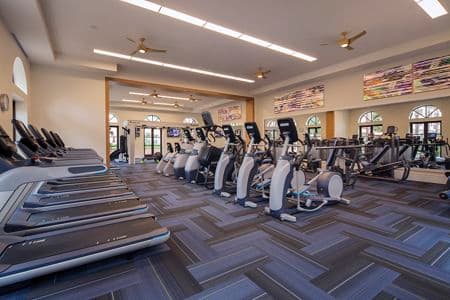 Fitness center view of Westview at Irvine Spectrum Apartment Homes in Irvine, CA