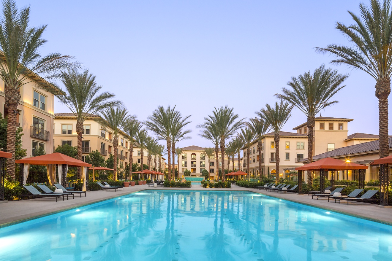 Pool view of Westview at Irvine Spectrum Apartment Homes in Irvine, CA