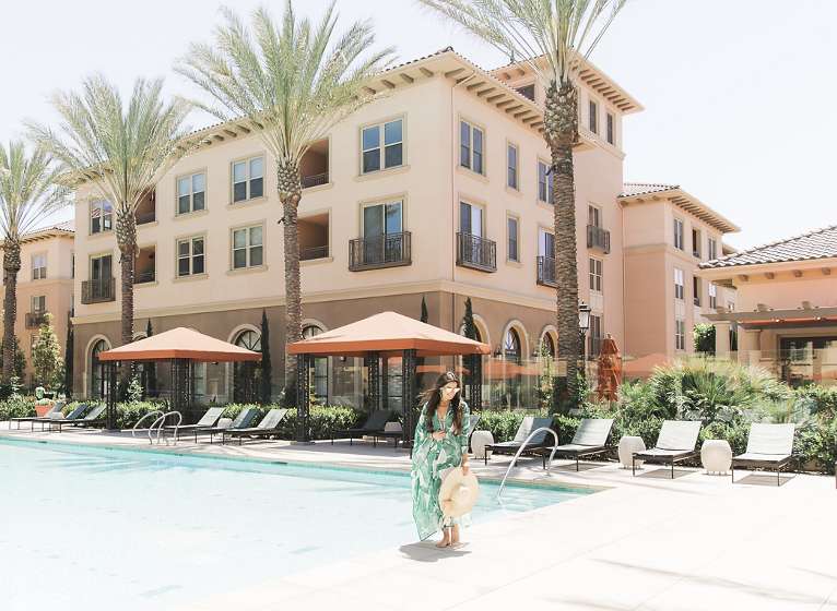 Apartments In Irvine For Company Talent Relaxing At Pool Westview Apartment Communities In Irvine