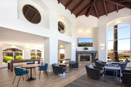 Interior view of Clubhouse at Vista Real Apartment Homes in Mission Viejo, CA.