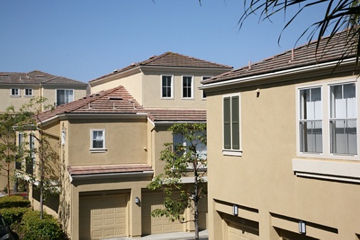 Exterior view of Baypointe Apartment Homes in Newport Beach, CA.