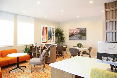 Interior view of leasing center at Newport North Apartment Homes in Newport Beach, CA.