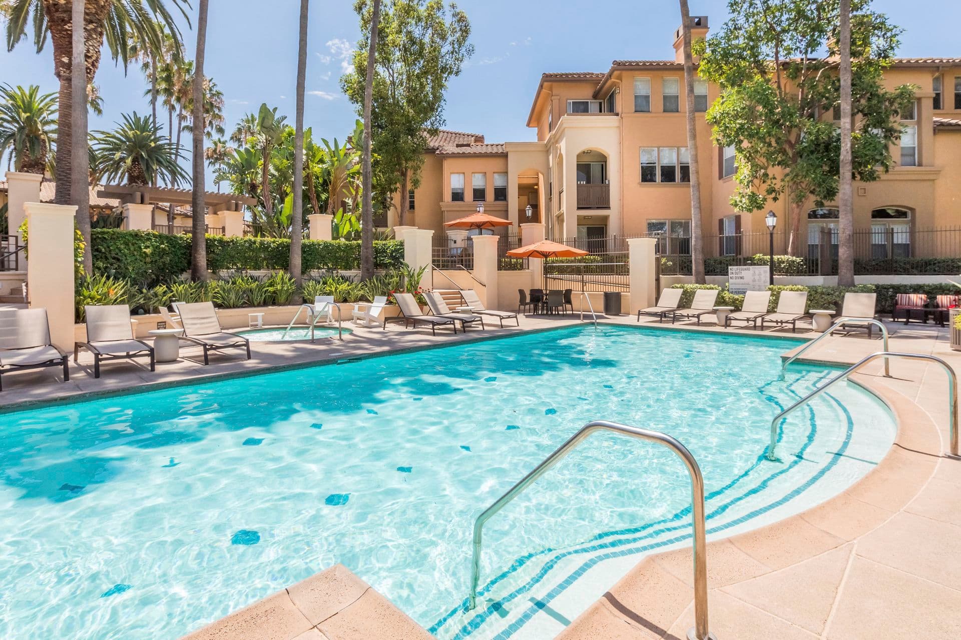 Exterior view of the Pool and Patio at Sierra Vista