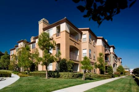 Exterior views of Del Rio Apartment Homes in Mission Valley, CA.