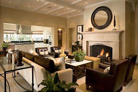 Interior view of clubhouse at Monte Vista Apartment Homes in Mission Valley, CA.