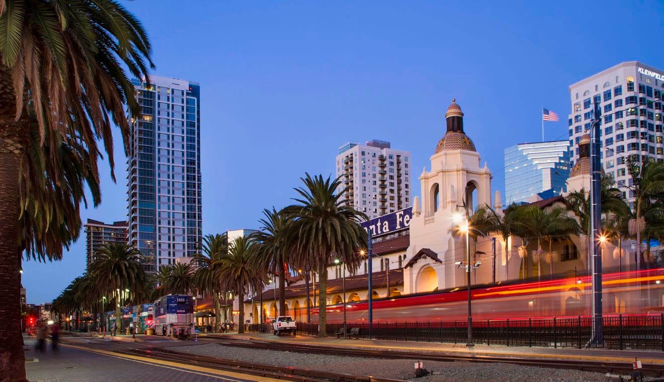 Image of Downtown in San Diego, CA. 