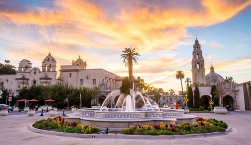 Image of Balboa Park in San Diego, California. 