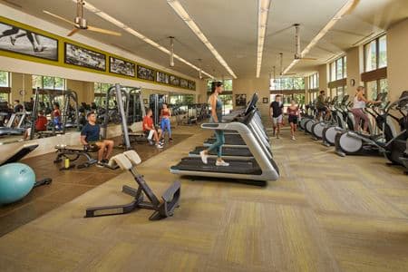 Image of people in the fitness center at Park Place