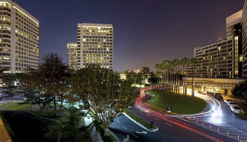 Image of Hotel Irvine in Jamboree Center in Irvine, California. 
