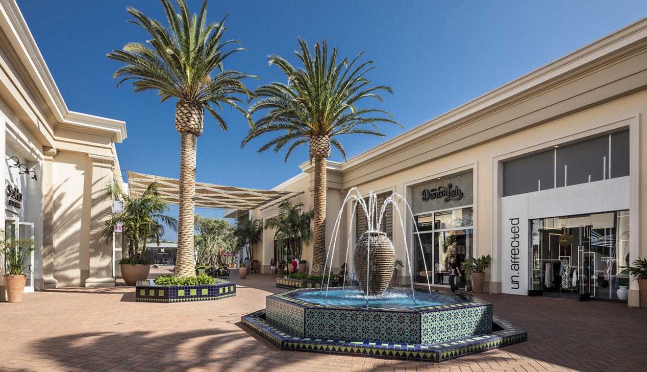 Photography of retail options at Irvine Spectrum Center in Irvine, CA.