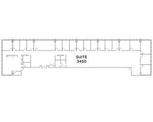 Flex+ floor plan for 300 North La Salle, Suite 3450 in Chicago, IL.