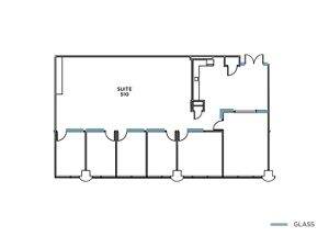 Flex+ floor plan for One North Wacker, suite 510 in Chicago, IL