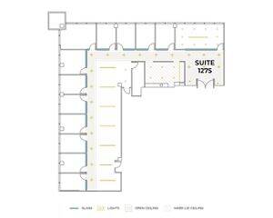 Flex+ floor plan for 11111 Santa Monica Blvd, suite 1275 in Los Angeles, CA.