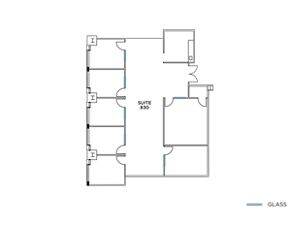 Flex+ floor plan for 100 Spectrum Center Dr, suite 830 in Irvine, CA