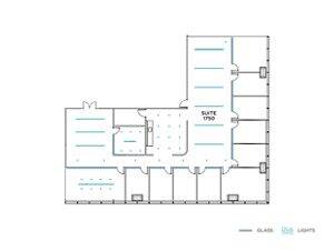 Flex+ floor plan for 200 Spectrum Center Drive, suite 1750 in Irvine, CA