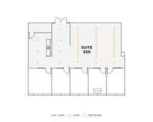 Flex+ floor plan for 400 Spectrum Center, suite 300 in Irvine, CA.