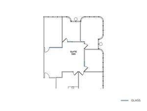 Flex+ floor plan for 450 Newport Center Drive, suite 595 in Newport, CA