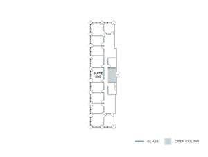 Flex+ floor plan for 620 Newport Center Drive, suite 350 in Newport Beach, CA