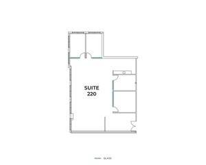 Flex+ floor plan for 47 Discovery, suite 220 in Irvine, CA.