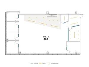 Flex+ floor plan for 525 Technology, suite 280 in Irvine, CA.