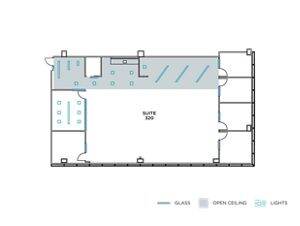 Flex+ floor plan for 505 Technology, suite 320 in Irvine, CA