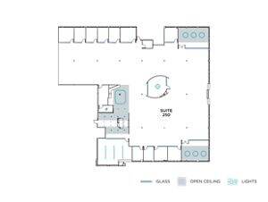 Flex+ floor plan for 6531 Irvine Center Drive, suite 250 in Irvine, CA