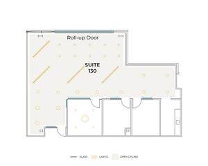 Flex+ floor plan for 100 Progress, suite 130 in Irvine, CA.