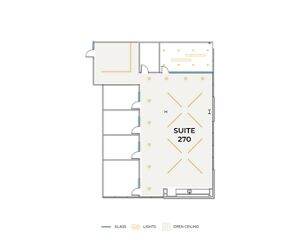 Flex+ floor plan for 110 Progress, suite 270 in Irvine, CA.