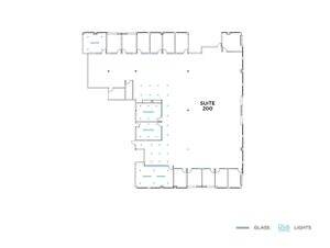 Flex+ floorplan for 7505 Irvine Center Drive, suite 200 in Irvine, CA.