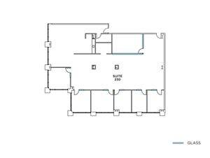 Flex+ floorplan of 2855 Michelle Drive, suite 230 in Irvine, CA.