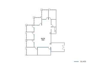 Flex+ floor plan for 1 Park Plaza, suite 340 in Irvine, CA.