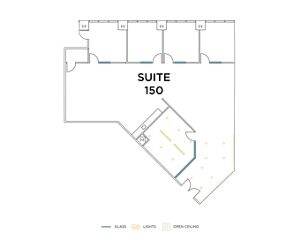 Flex+ floor plan for 19900 MacArthur Blvd, suite 150 in Irvine, CA.