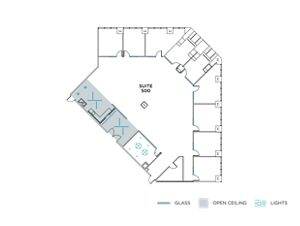 Flex+ floor plan for 19800 MacArthur Boulevard, suite 500 in Newport, CA