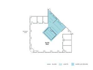 Flex+ floorplan of 19900 MacArthur Blvd, suite 600 in Irvine, CA.
