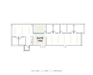 Flex+ floor plan for 3200 Park Center Drive, suite 1150 in Costa Mesa, CA.