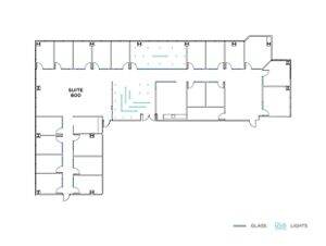 Flex+ floorplan for 3200 Bristol, suite 800 in Costa Mesa, CA.