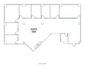 Flex+ floor plan for 15635 Alton, suite 200 in Irvine, CA.