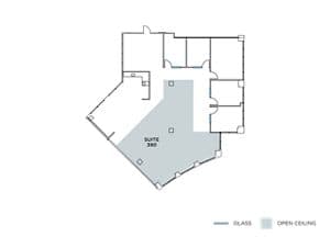 Flex+ floor plan for 15635 Alton Parkway, suite 390 in Irvine, CA