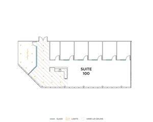 Flex+ floor plan for 22 Executive Park, suite 100 in Costa Mesa, CA.