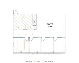 Flex+ floor plan for 22 Executive Park, suite 120 in Costa Mesa, CA.