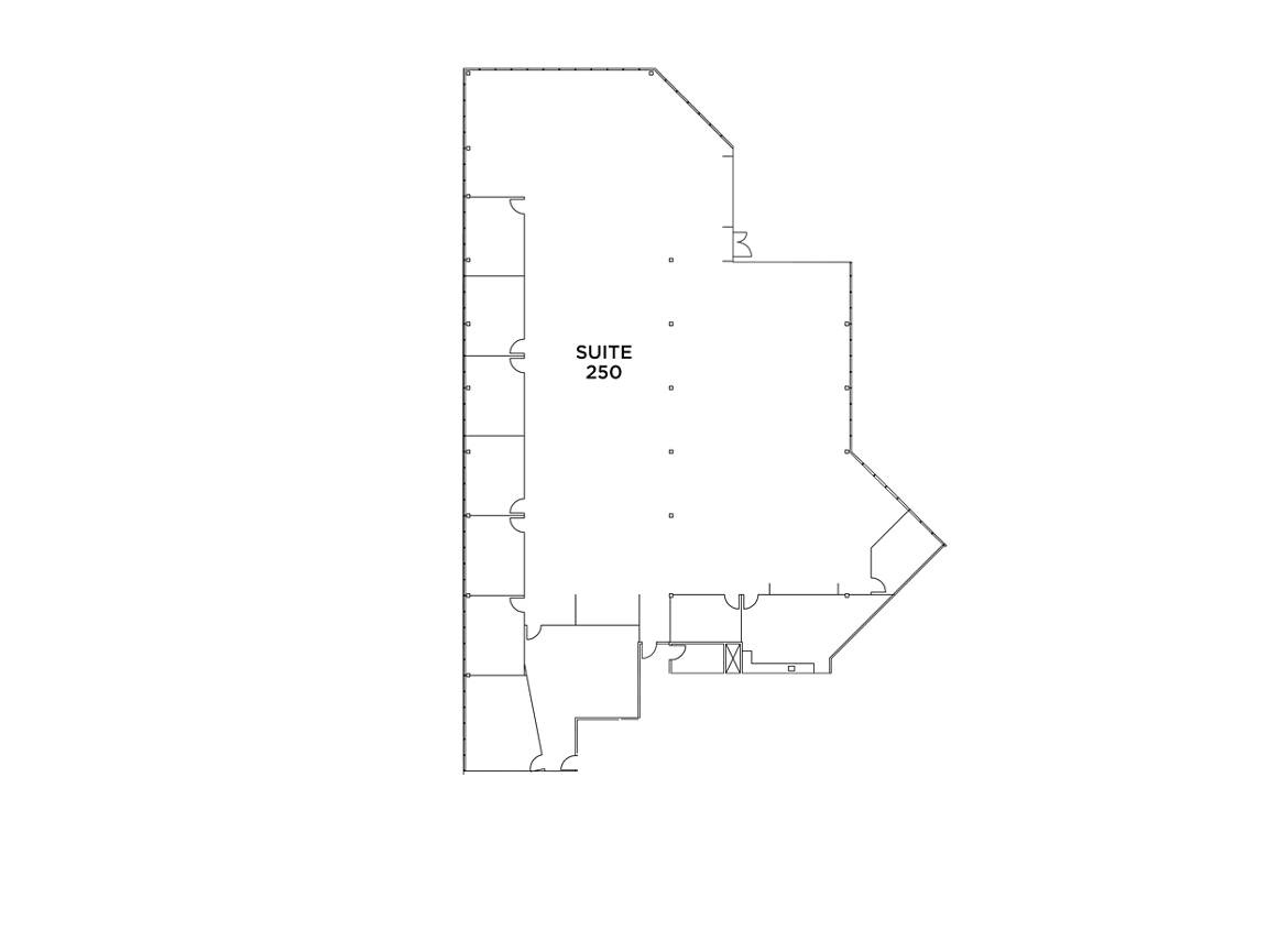 Flex+ floorplan for 22 Executive Park, suite 250 in Irvine, CA.
