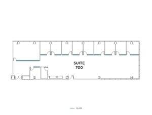 Flex+ floor plan for 3111 Camino Del Rio North, suite 700 in San Diego, CA.