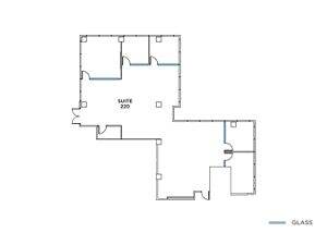 Flex+ floorplan for 3131 Camino Del Rio, suite 220 in San Diego, CA.